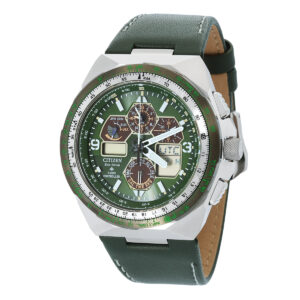 citizen promaster skyhawk a t chronograph green dial men's watch jy8147 01x