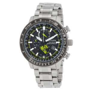 citizen promaster world time black dial men's watch by3006 53e