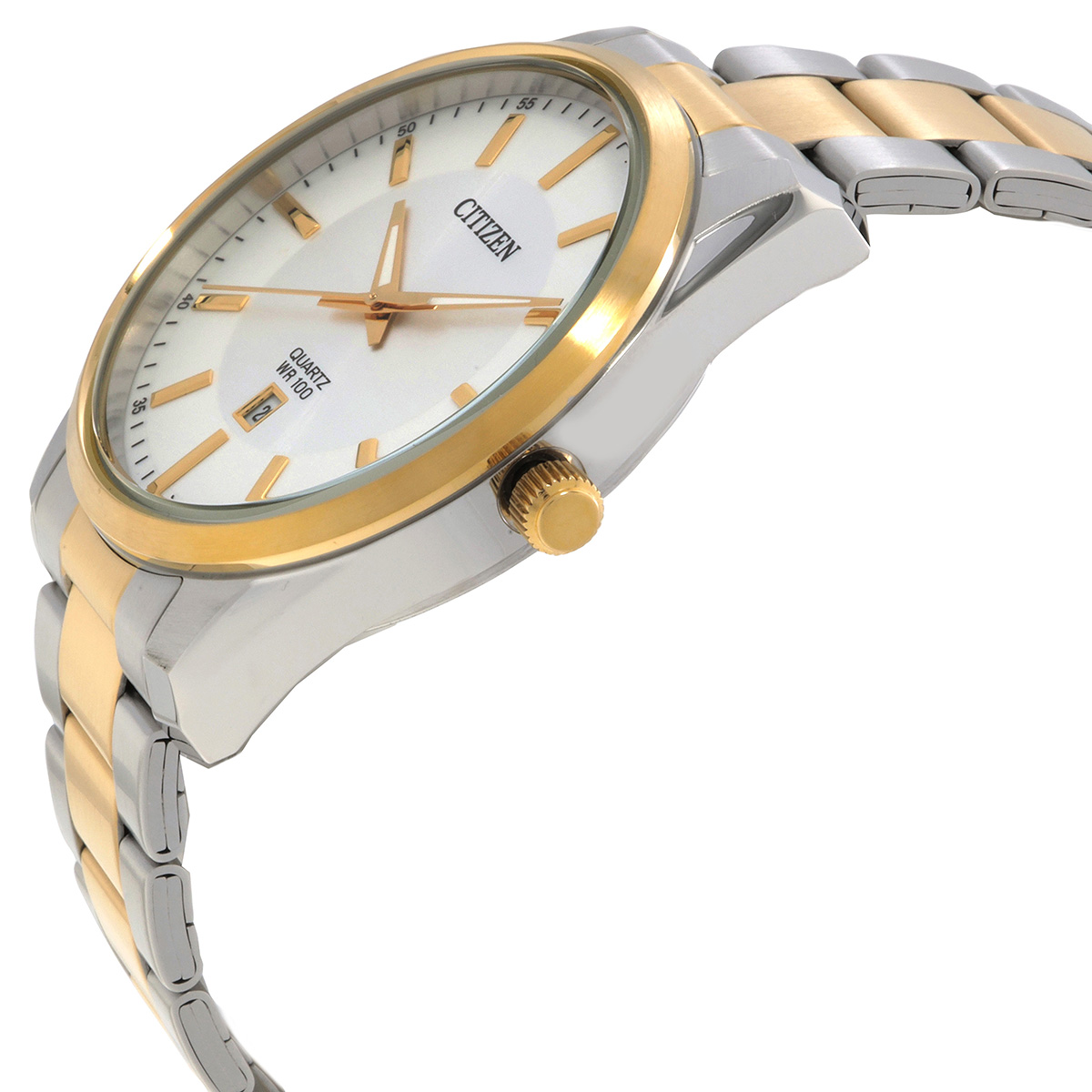 citizen quartz silver dial two tone men's watch bi1036 57a citizen quartz silver dial two tone men's watch bi1036 57a