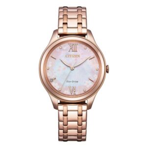 citizen sakura limited edition eco drive ladies watch em0508 98w