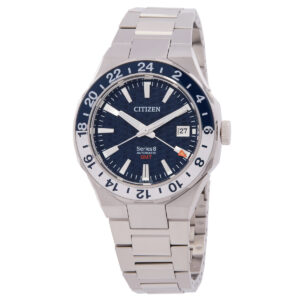 citizen series8 880 gmt automatic blue dial men's watch nb6034 58l