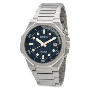 citizen series8 890 automatic blue dial men's watch nb6060 58l