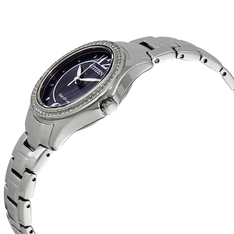 citizen silhouette crystal eco drive blue dial stainless steel ladies watch fe1140 86l citizen silhouette crystal eco drive blue dial stainless steel ladies watch fe1140 86l