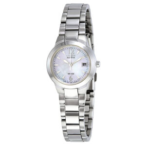 citizen silhouette eco drive mother of pearl dial ladies watch ew1670 59d