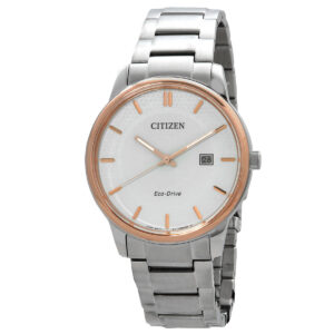 citizen silver dial eco drive men's classic watch bm6979 74a
