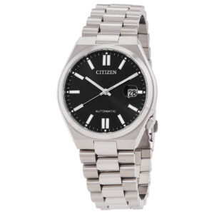 citizen tsuyosa automatic black dial men's watch nj0150 56e