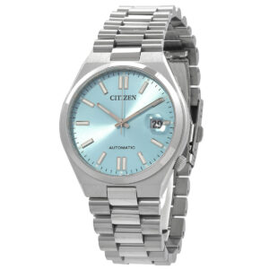 citizen tsuyosa automatic ice blue dial men's watch nj0151 88m