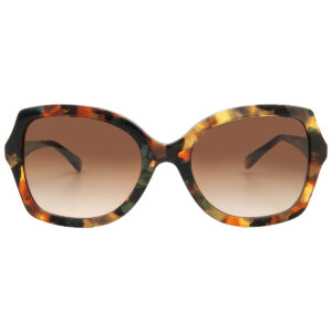 coach brown gradient butterfly ladies sunglasses hc8410u 584474 56