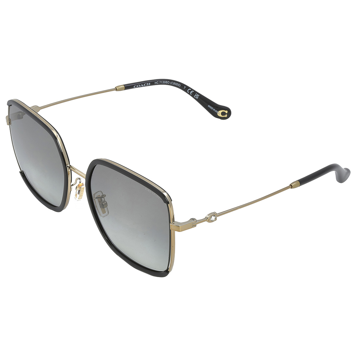 coach grey gradient butterfly ladies sunglasses hc7139bd 934611 58 coach grey gradient butterfly ladies sunglasses hc7139bd 934611 58