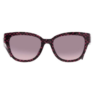 coach grey rose gradient butterfly ladies sunglasses hc8379u 578346 54