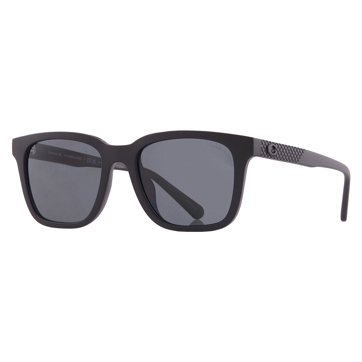 coach polarized grey square men's sunglasses hc8426u 500281 54 coach polarized grey square men's sunglasses hc8426u 500281 54