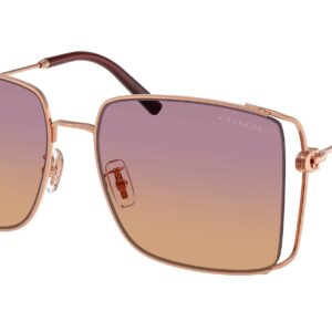 coach sunset peach gradient square ladies sunglasses hc7174d 933178 59