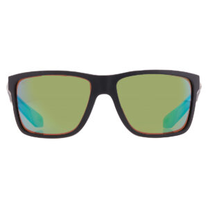 costa del mar broadbill ll green mirror polarized glass square men's sunglasses 6s9120 911002 58