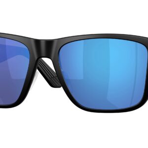 costa del mar los alijos blue mirror polarized glass square men's sunglasses 6s9126 912601 59