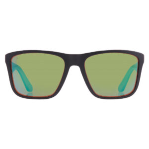 costa del mar los alijos green mirror polarized glass square men's sunglasses 6s9126 912602 59