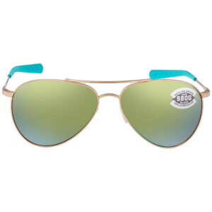 costa del mar piper green mirror polarized glass ladies sunglasses pip 126 ogmglp 58