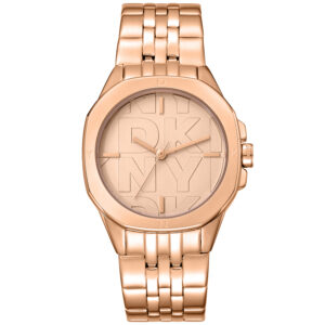 dkny fashion rose gold tone dial ladies watch dk1l012m0075