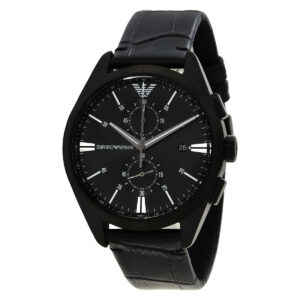 emporio armani chronograph quartz black dial men's watch ar11483