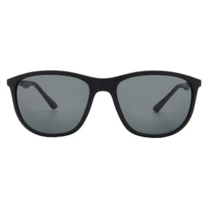 emporio armani dark grey oval men's sunglasses ea4201 500187 58