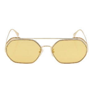 fendi gold mirror geometric ladies sunglasses fe40039u 10l 57