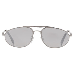 fendi smoke mirror pilot men's sunglasses fe40072u 14c 57