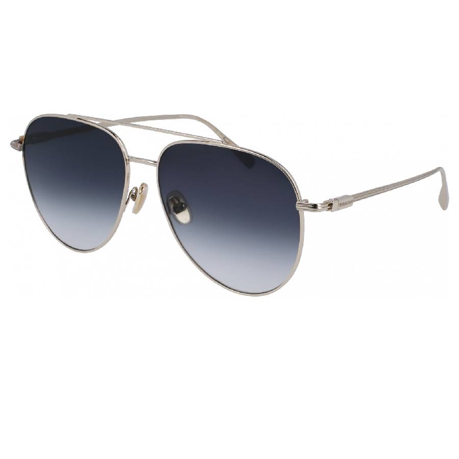 ferragamo blue gradient pilot men's sunglasses sf308s 715 61 ferragamo blue gradient pilot men's sunglasses sf308s 715 61