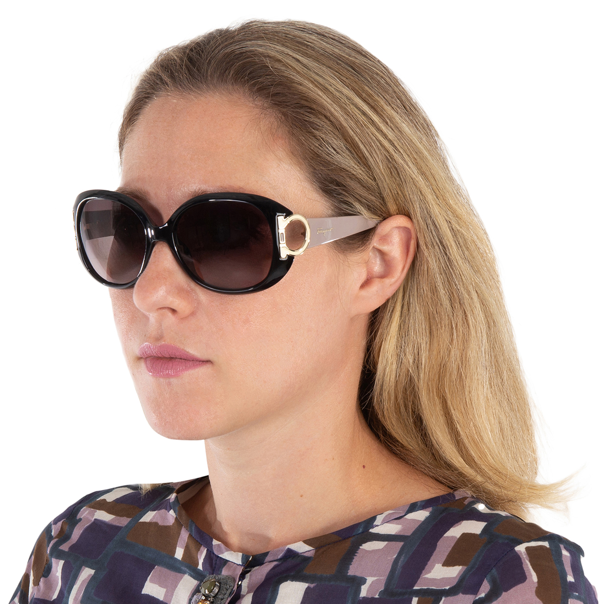 ferragamo brown gradient oval sunglasses sf668 001 57 ferragamo brown gradient oval sunglasses sf668 001 57
