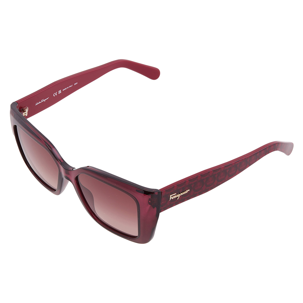 ferragamo brown gradient rectangular ladies sunglasses sf1042s 525 55 ferragamo brown gradient rectangular ladies sunglasses sf1042s 525 55