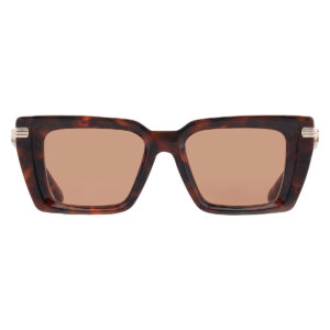 ferragamo brown rectangular ladies sunglasses sf2089s 240 52
