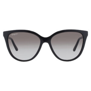 ferragamo grey gradient cat eye ladies sunglasses sf1056s 001 57