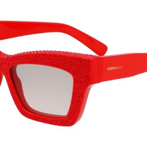 ferragamo red butterfly ladies sunglasses sf2045sr 600 52