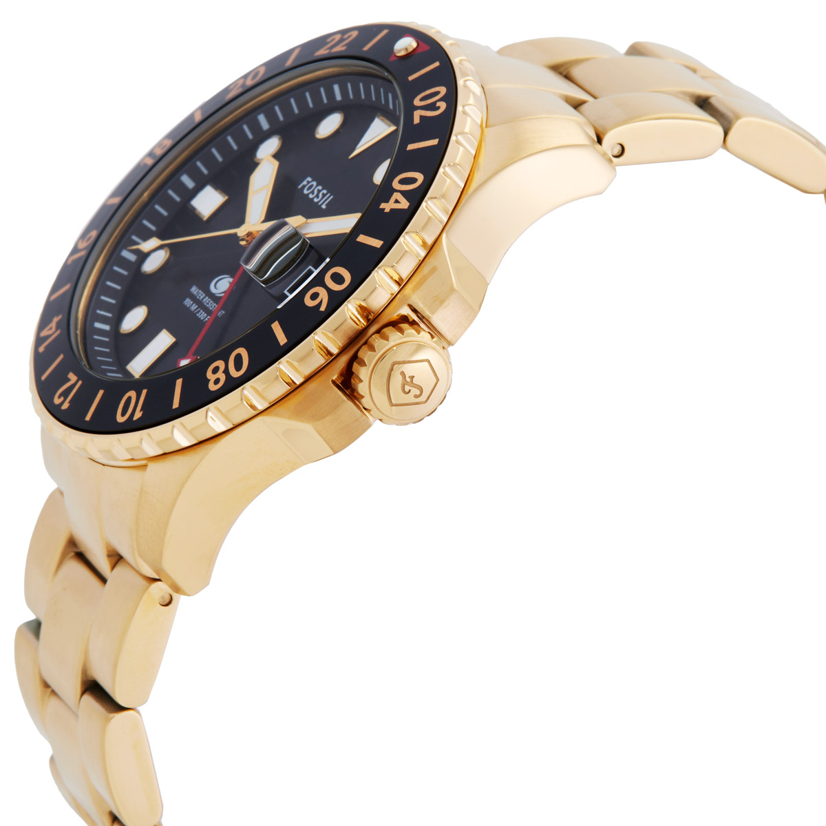 fossil blue gmt black dial men's watch fs5990 fossil blue gmt black dial men's watch fs5990