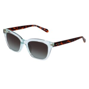 fossil brown gradient square ladies sunglasses fos 2126/g/s 00ox/ha