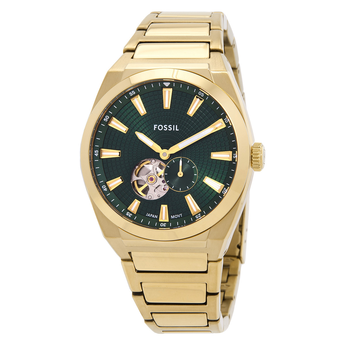 fossil everett automatic green dial men's watch me3276 fossil everett automatic green dial men's watch me3276