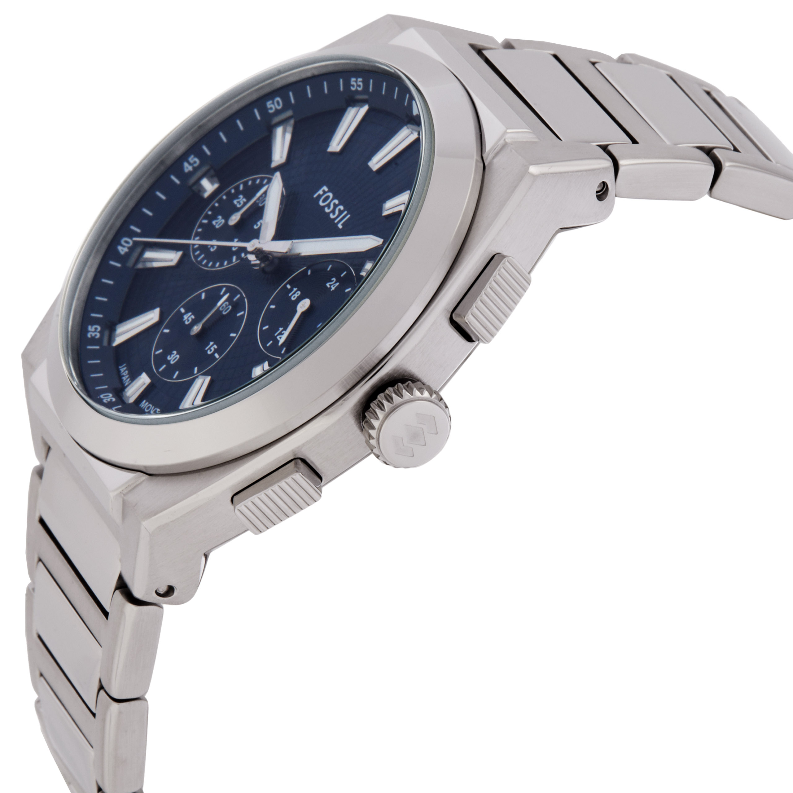 fossil everett chronograph quartz blue dial men's watch fs6104 fossil everett chronograph quartz blue dial men's watch fs6104
