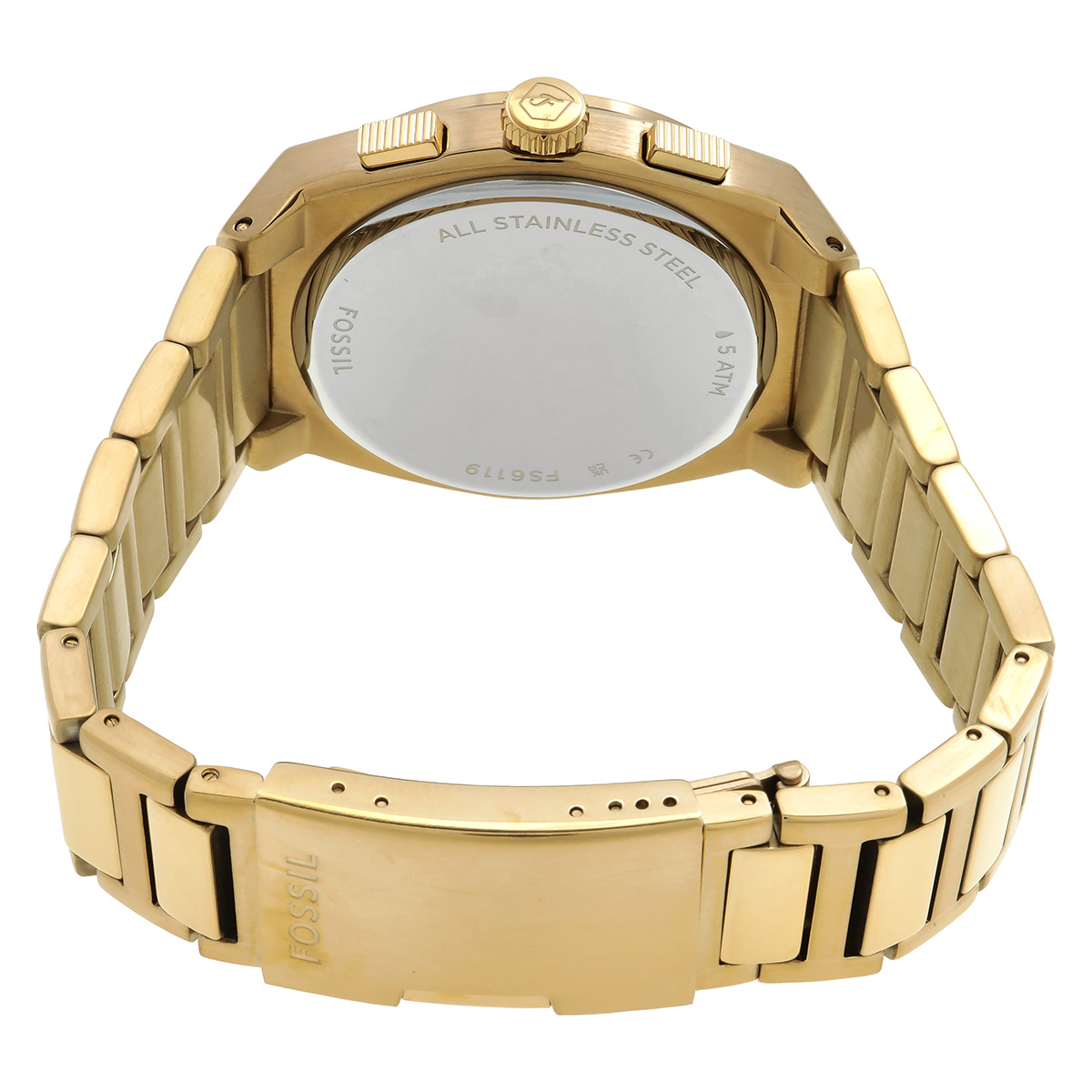 fossil everett chronograph quartz gold dial men's watch fs6119 fossil everett chronograph quartz gold dial men's watch fs6119