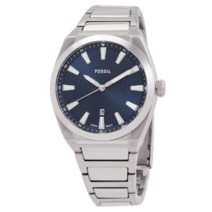 fossil everett quartz blue dial men's watch fs5822