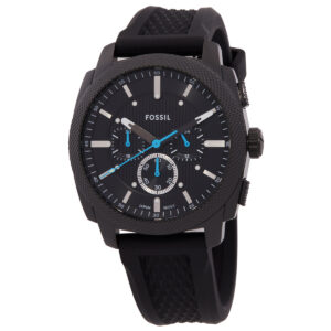 fossil machine chronograph quartz black dial men's watch fs6099