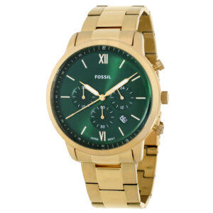 fossil neutra chronograph quartz green dial men's watch fs6164