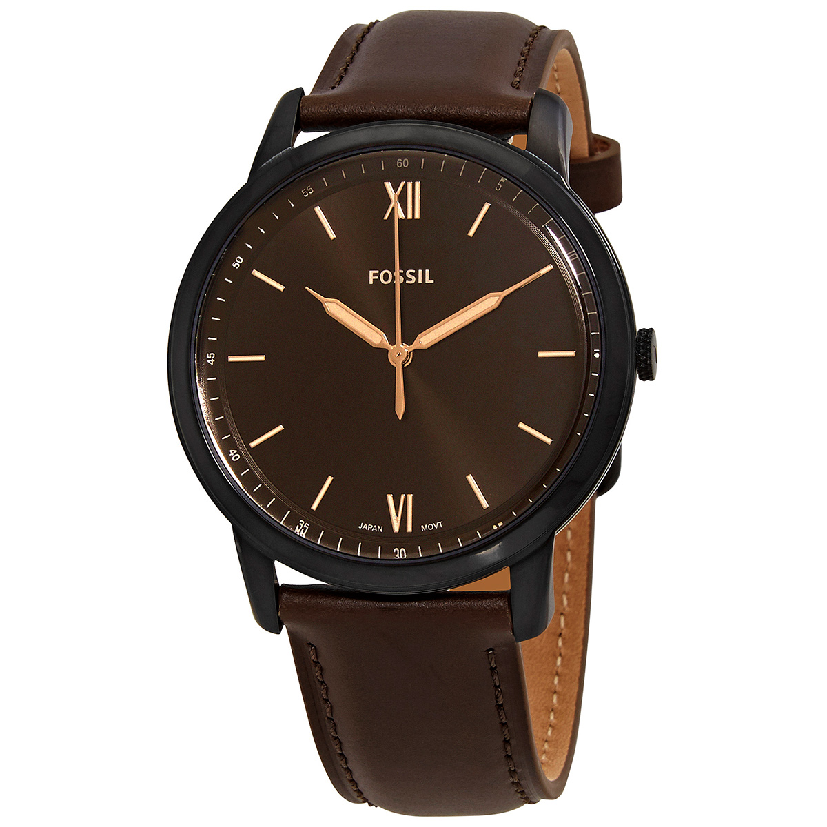 fossil the minimalist 3h quartz brown dial men's watch fs5551 fossil the minimalist 3h quartz brown dial men's watch fs5551