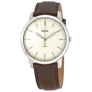 fossil the minimalist cream dial men's watch fs5439