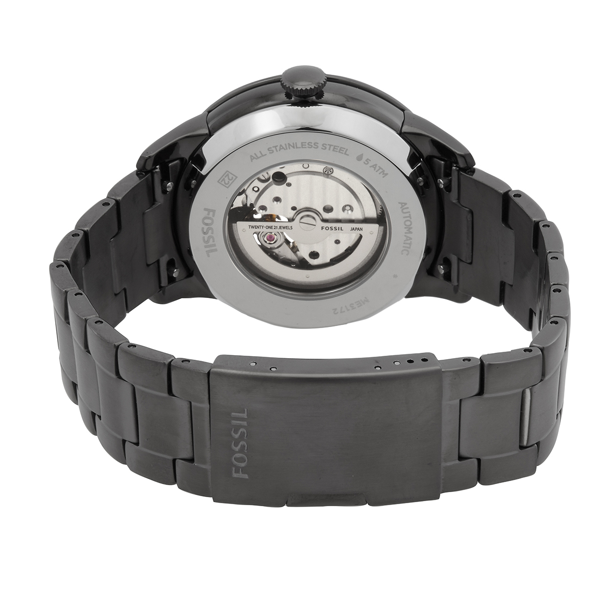 fossil townsman auto automatic black dial men's watch me3172 fossil townsman auto automatic black dial men's watch me3172