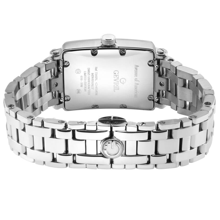 gevril avenue of americas mini diamond quartz ladies watch 7245rlb gevril avenue of americas mini diamond quartz ladies watch 7245rlb