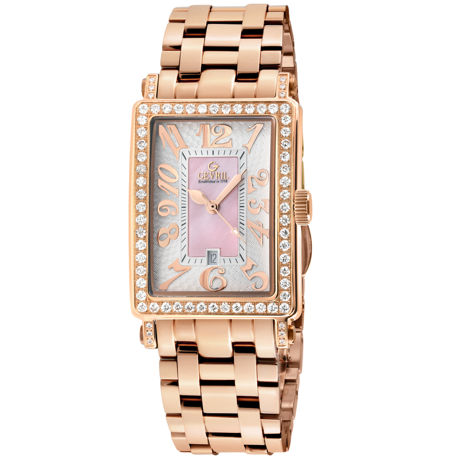 gevril avenue of americas mini diamond quartz ladies watch 7345rlb gevril avenue of americas mini diamond quartz ladies watch 7345rlb