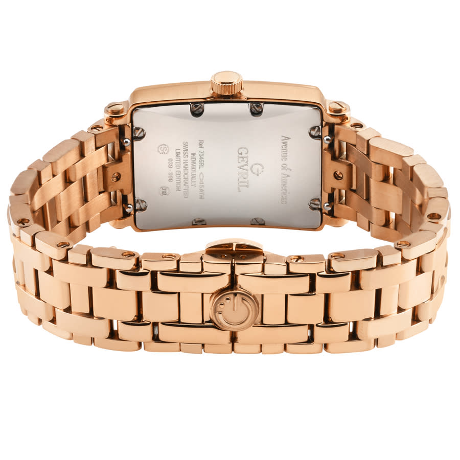 gevril avenue of americas mini diamond quartz ladies watch 7345rlb gevril avenue of americas mini diamond quartz ladies watch 7345rlb