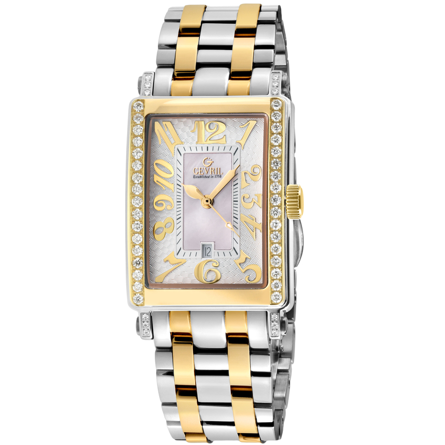 gevril avenue of americas mini diamond quartz ladies watch 7544yeb gevril avenue of americas mini diamond quartz ladies watch 7544yeb