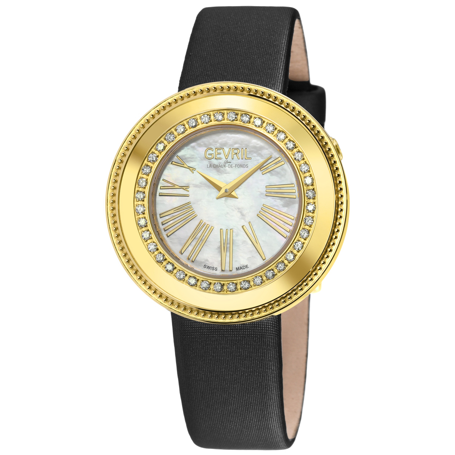 gevril gandria mother of pearl dial ladies watch 12121 gevril gandria mother of pearl dial ladies watch 12121