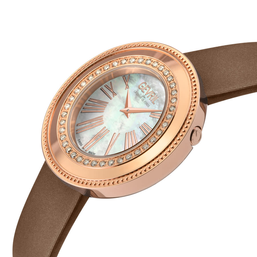 gevril gandria mother of pearl dial ladies watch 12151 gevril gandria mother of pearl dial ladies watch 12151