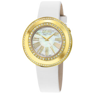 gevril gandria mother of pearl dial ladies watch 12221