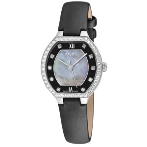 gevril lugano diamond mother of pearl dial ladies watch 14247